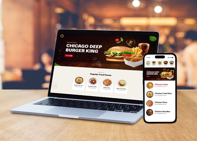 Android POS online ordering dashboard