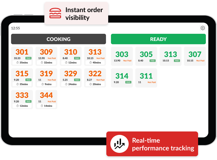 SD IT Services Kitchen Display System in use