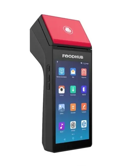 POS portativ nga para, me ekranin dhe printerin në krye
