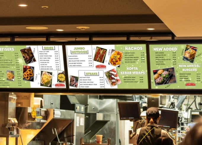 Tabelë digitale e menysë